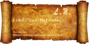 Lukácsi Melinda névjegykártya