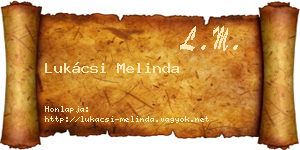 Lukácsi Melinda névjegykártya
